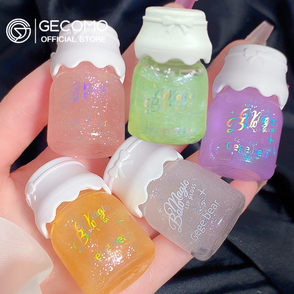 Gecomo ลิปออยล์ บํารุงริมฝีปากแห้ง ลิปเซรั่ม ลิปพอต ขนาดเล็ก