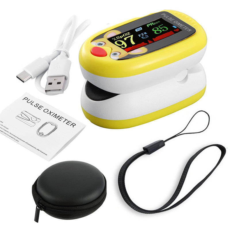 การชาร์จไร้สายเด็ก oximeter ปลายนิ้ว Saturation Detection PULSE Finger CLIP หน้าจอ OLED oximeter Hea