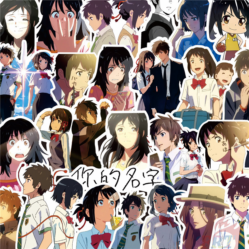 70Pcs/Set Makoto Shinkai . Your Name Stickers Fashion DIY Doodle Decals Stickers