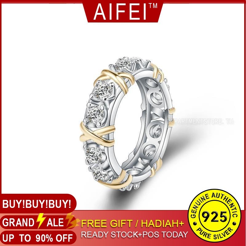 PLINTH แหวนเงินแท้ 925 แนวโน้มแฟชั่นเพชรหรูหรา1620