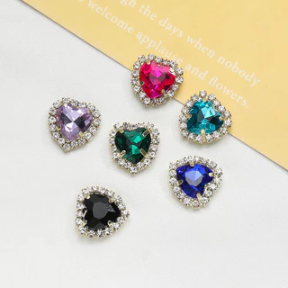 St. kunkka 2-10 ชิ้น 14.5 * 15 มม.รูปไข่ Claw เพชรแฟชั่นอุปกรณ์เสริมเหมาะสําหรับ diy สร้อยข้อมือสร้อยคออุปกรณ์เสริมเครื่องประดับ