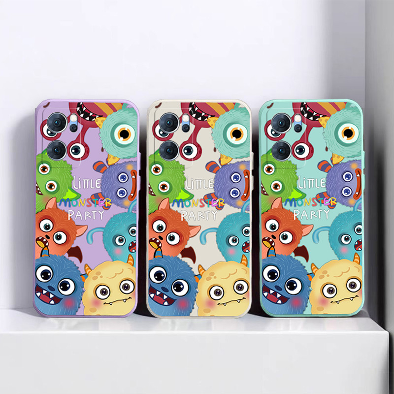 เคส OPPO Reno 7 5G OPPO Reno7 5G Monsters University เคสโทรศัพท์ Fine hole ultra-thin รวมทุกอย่างไม่มีกลิ่นซิลิโคน TPU C1A