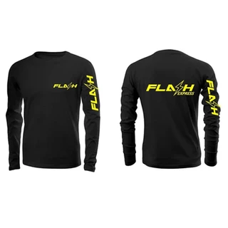 Flash Express แขนยาว Drifit Xs ถึง 5xl Tshirt / Baju Microfiber Jersi / Jersey Sublimation / Tshirt Jersey