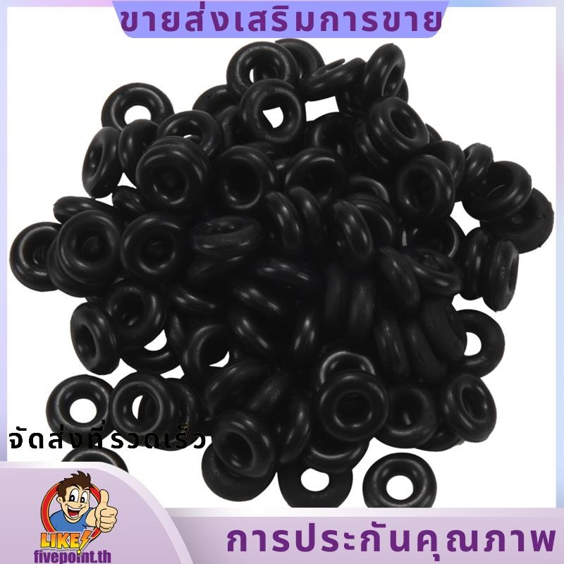 100pcs ยางปลาคาร์พตกปลา Terminal Tackle รอบตกปลา O แหวน Nonslip Stopper 6 มม.thfi