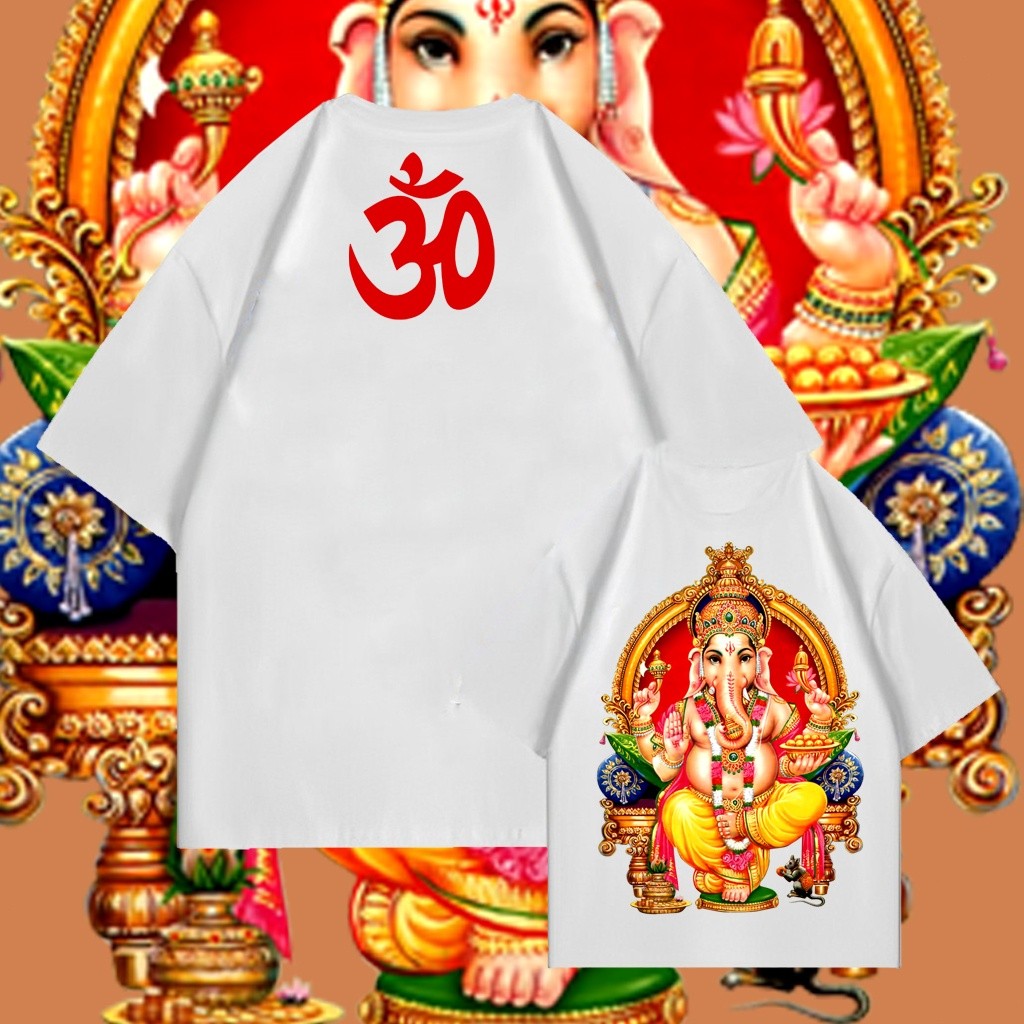 (จัดส่งทันที)Ganesha พระพิฆเนศไทย คุณพ่อฟิคเน็ต เสื้อยืด ไม่จำกัดเพศ ราคาถูก ฝ้าย 100% ขนาด S-5XL