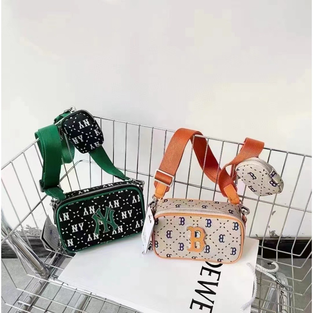 MLB NY Boston Bun กระเป๋าผู้หญิง กระเป๋ากล้อง กระเป๋าสะพายไหล่ กระเป๋าสะพายข้าง กระเป๋าผู้หญิง