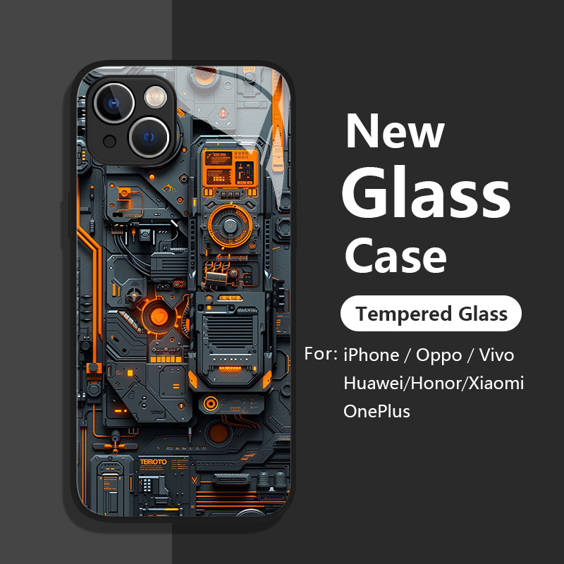 Creative Circuit Board Case OnePlus ACE 2 Pro 12 11 9 9R 9RT 9Pro 8 8T ACE 3 3V ACE 2V กระจกนิรภัยผู้ชายปลอก 1 + Ace3 Ace2 ฝาครอบ