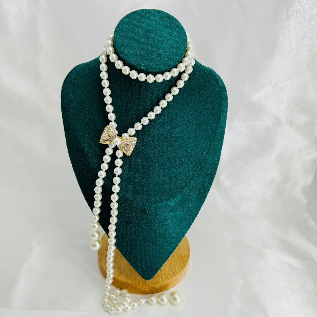 Vintage Jewelryเครื่องประดับไข่มุก สร้อยคอ เครื่องประดับชุดคุณผู้หญิง - รูปที่ 4