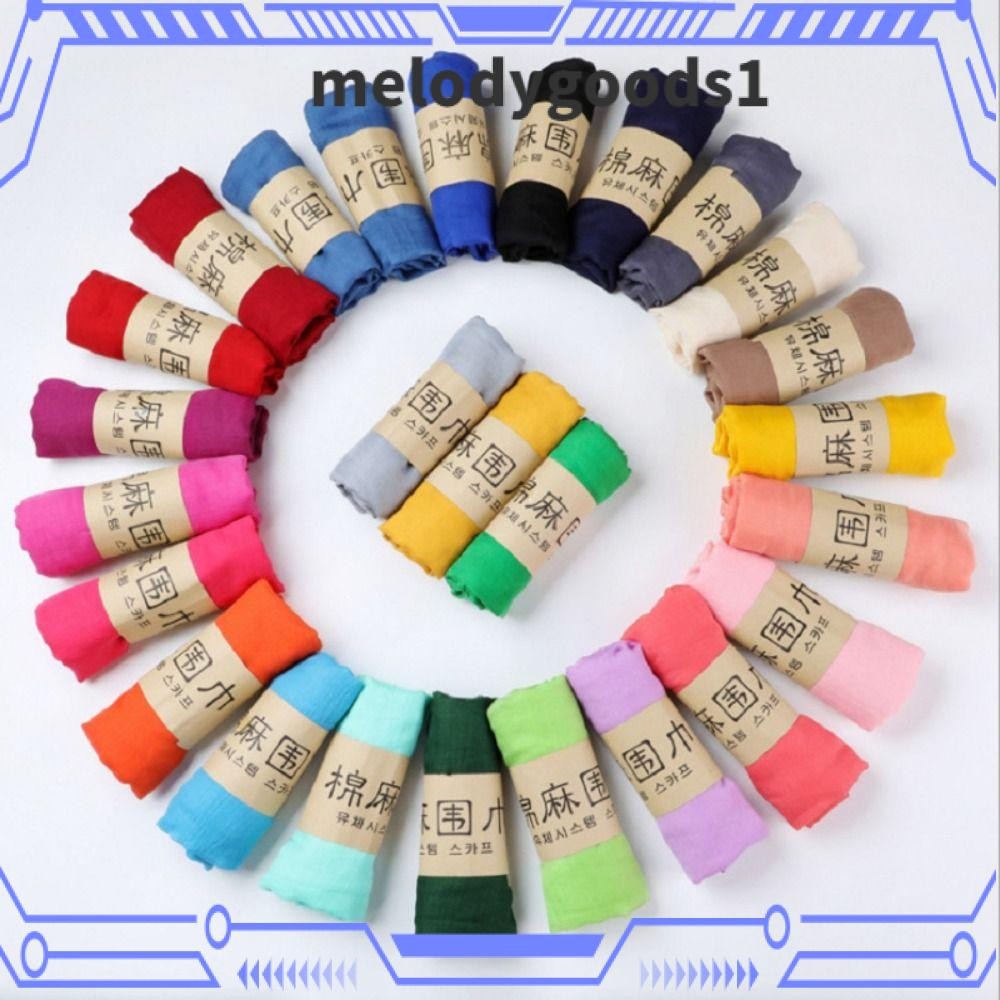 Melodygoods1 ผ้าคลุมไหล่, ผ้าพันคอนุ่มยาว, ฤดูร้อนป้องกันแสงแดด Pashmina สําหรับผู้หญิงผู้ชาย