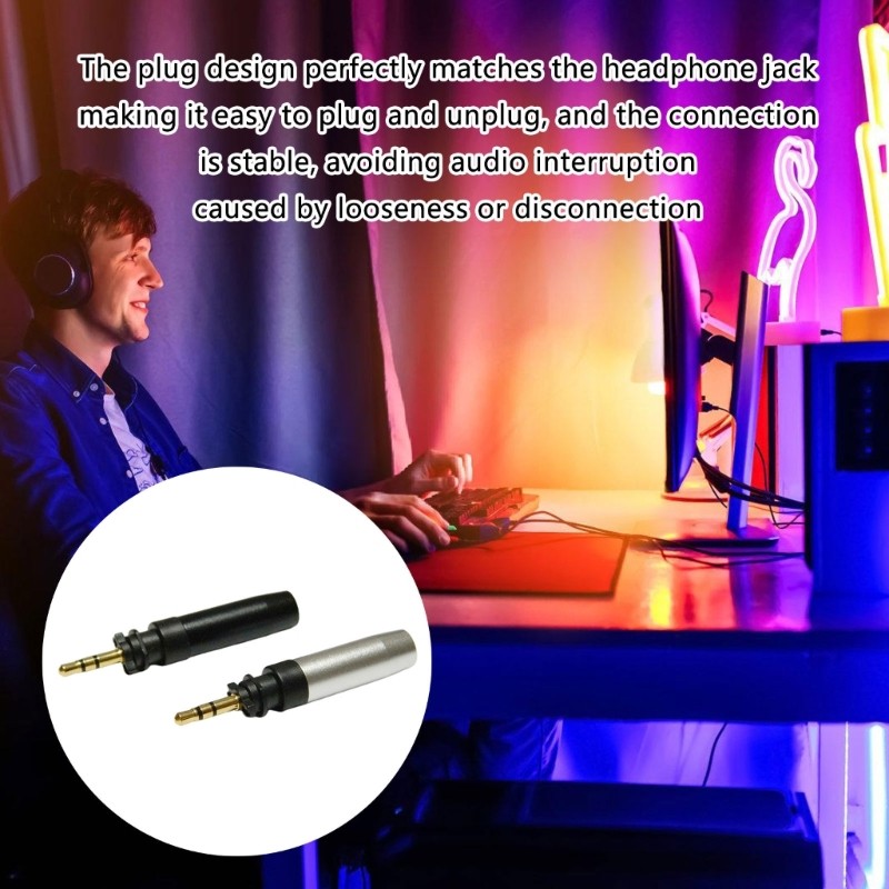 FA 3 5 มม.ปลั๊กซ่อมสําหรับ SRH440A SRH840A หูฟังปลั๊กชาย 5 0 มม.รูความทนทาน