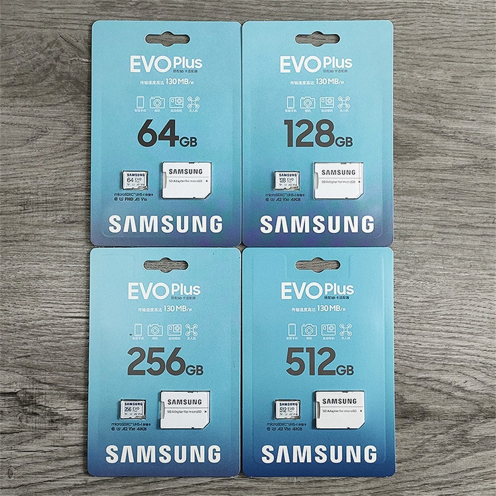 Activespace Samsung EVO Plus การ์ดหน่วยความจํา Micro SD Card 64G,128G,256G,512G