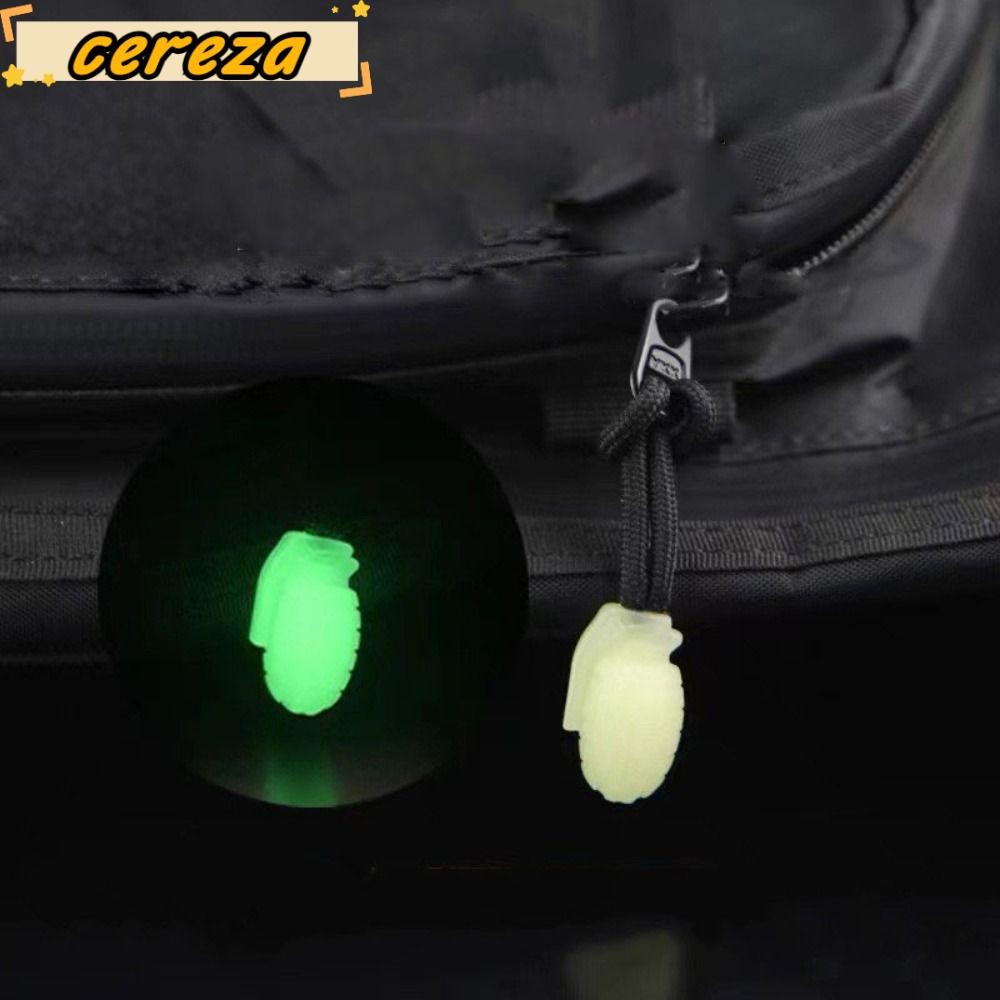 Cereza 10 ชิ้น Puller End, TPU Night Light Multistyles ซิปดึง,กระเป๋าเดินทางเต็นท์กระเป๋าเป้สะพายหลัง Fit แท็กเชือกเครื่องมือกลางแจ้ง