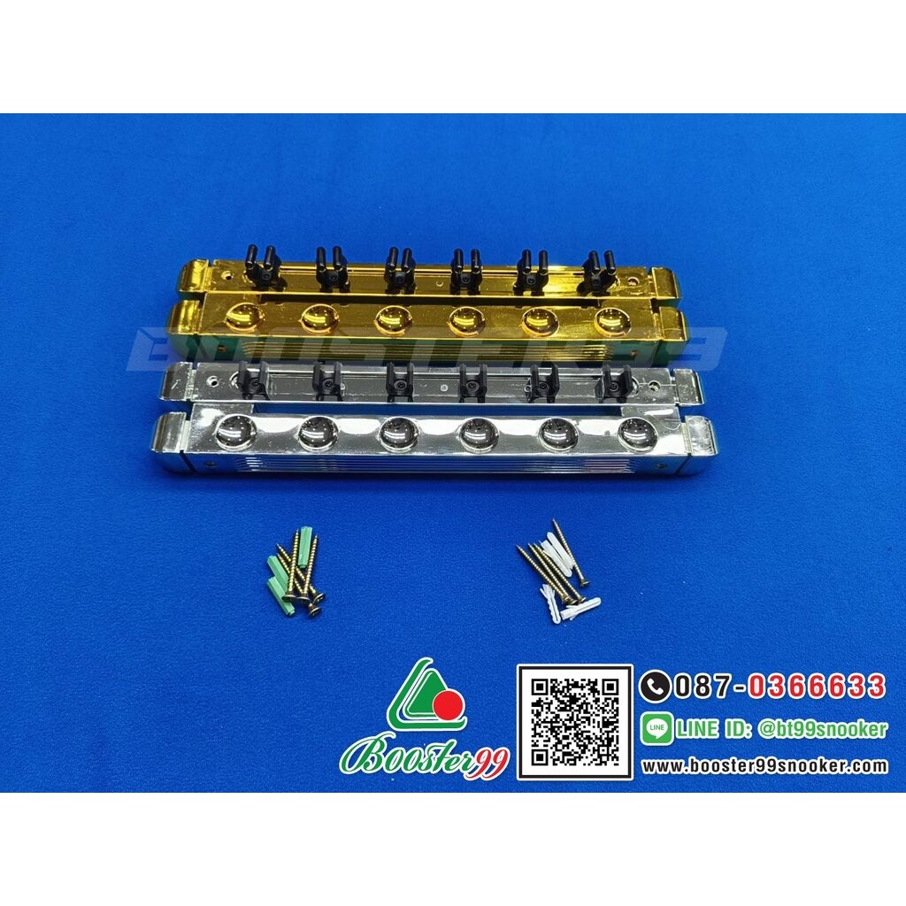 [TN02-TN03] ที่วางไม้คิว ติดผนัง 6 ด้าม พลาสติก สีเงิน-สีทอง