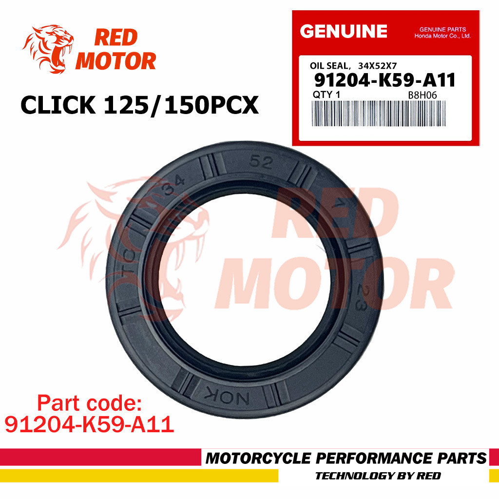 ซีลน้ํามัน 34X52X7 คลิก 125/150PCX 91204-K59-A11