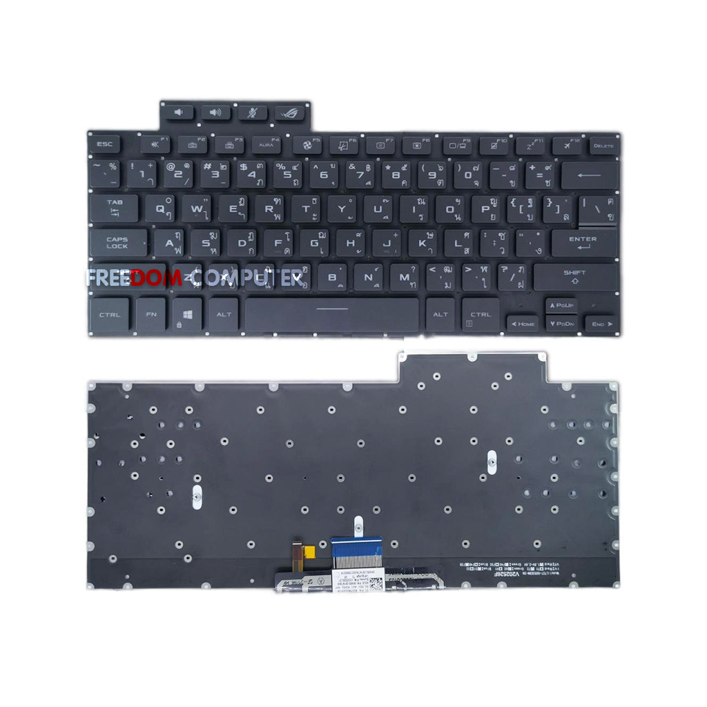 คีย์บอร์ด ASUS Zephyrus ROG 16 G16 GA503 15 GU603 M16 GU603HE GU603HM GU603HR GU603ZE GU603Z มีไฟ ไท