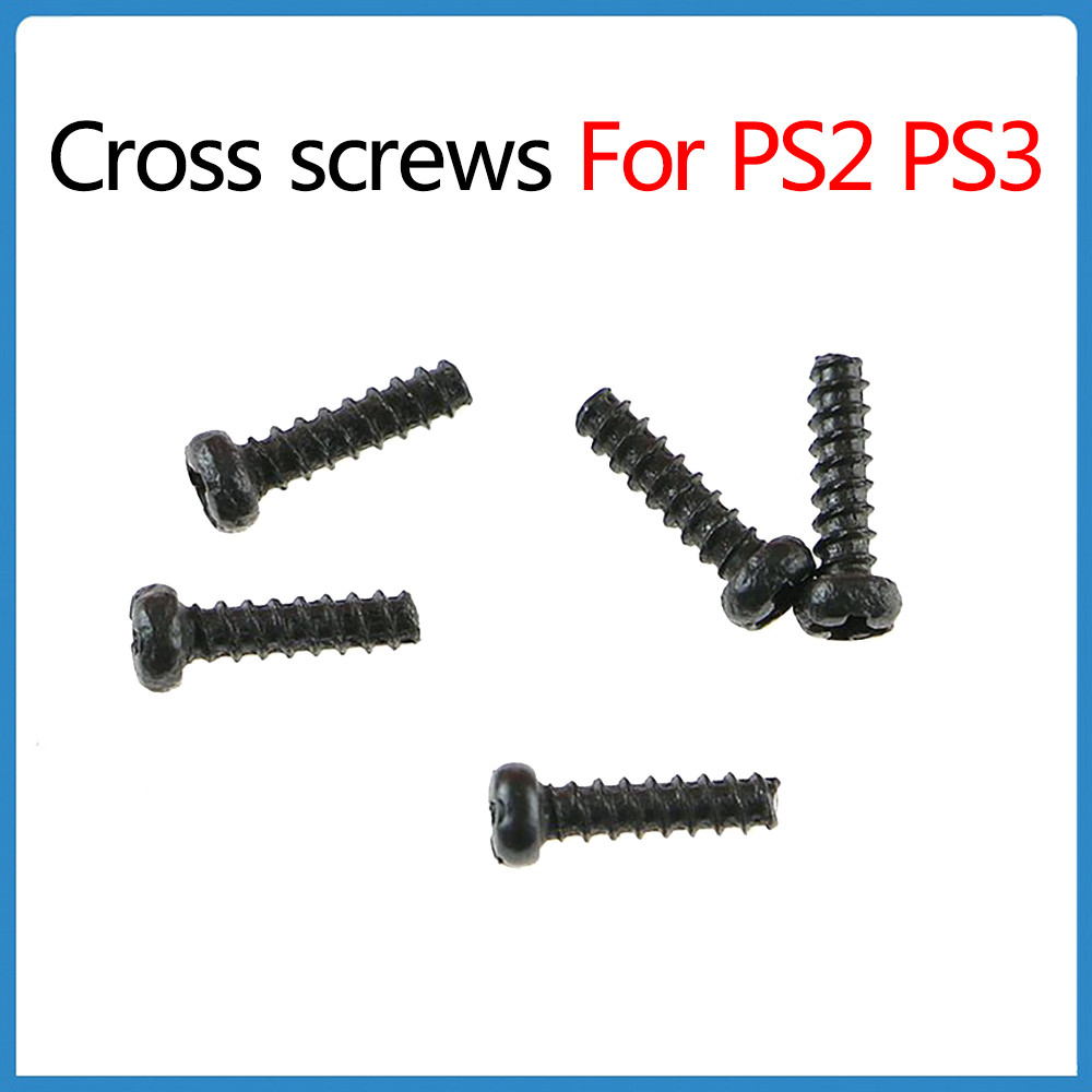 5 ชิ้นเปลี่ยนสกรูข้ามสําหรับ Sony PS2 PS3 สําหรับ playstation2,playstation3 Host Controller ที่อยู่อาศัย Universal ไร้สายหัวแบนสกรูอุปกรณ์ซ่อม