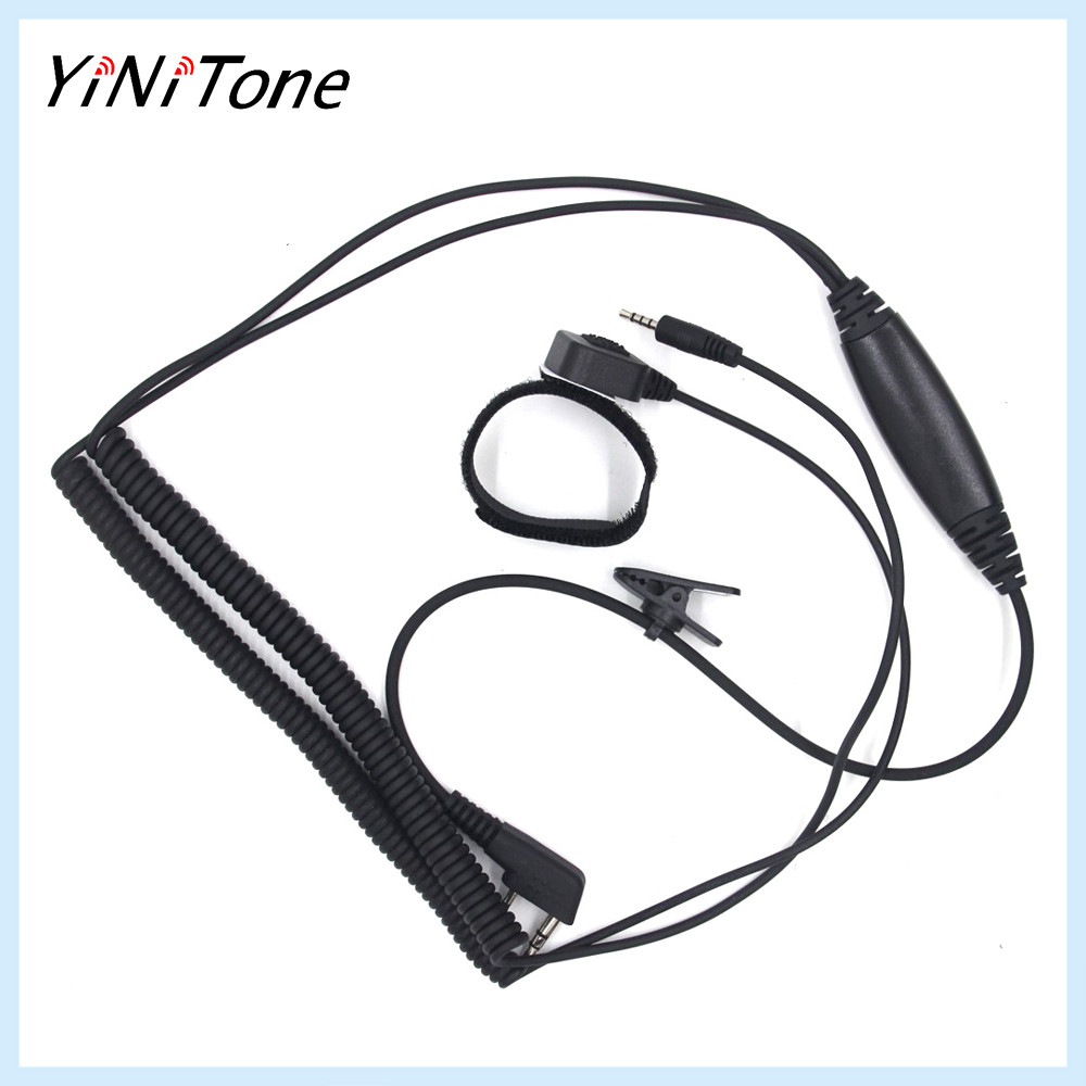 Baofeng QUANSHENG วิทยุ Vimoto V3 V6 ชุดหูฟังติดหมวกกันน็อคบลูทูธเชื่อมต่อสายเคเบิล