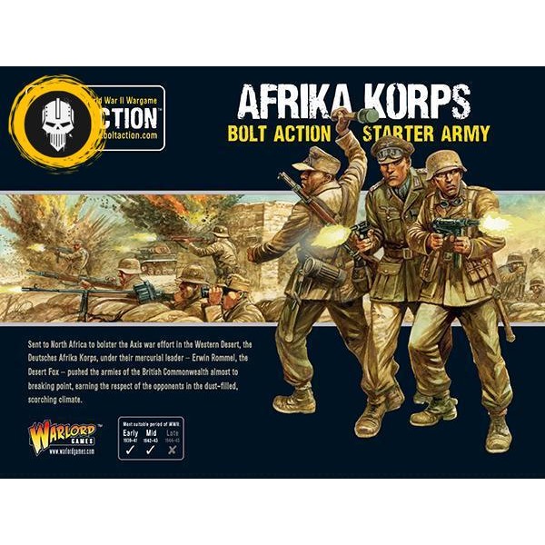 [พร้อมส่ง] WARLORD GAMES: BOLT ACTION : AFRIKA KORPS STARTER ARMY โมเดลจำลองชุดเริ่มต้น