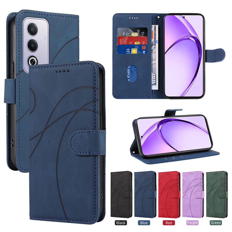 Dream Line Flip Case สําหรับ OPPO A3 Pro 5G CPH2665 เคสโทรศัพท์สําหรับ OPPO A80 5G A60 A18 A38 A58 A79 A78 A98 5G ผู้ถือกระเป๋าสตางค์ปกหนังกระเป๋า