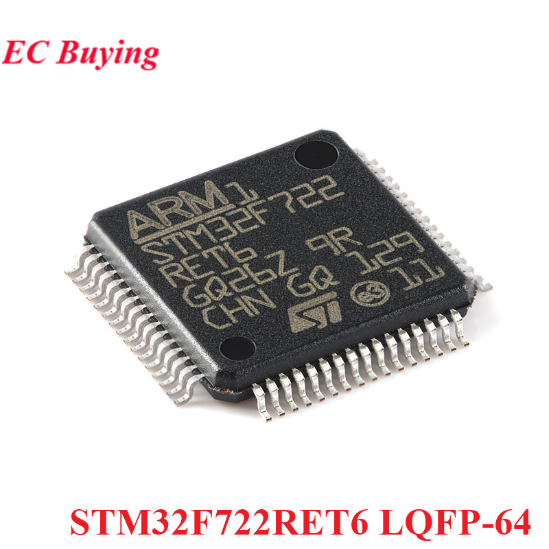 5 ชิ้น/1 ชิ้น STM32F722 STM32F722RET6 STM32 F722RE F722RET6 LQFP-64 แขน Cortex-M7 32-Bit Microcontro