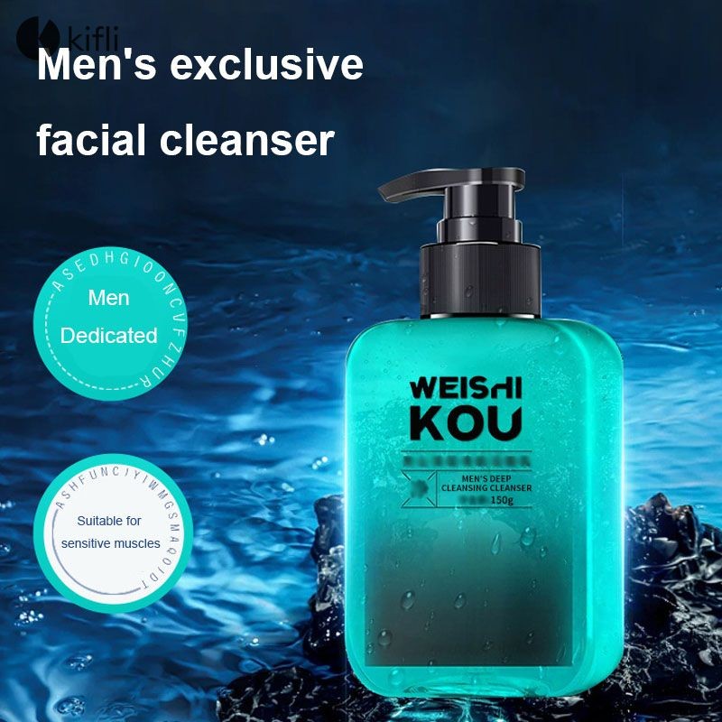 kifli.thMen Moisturizing Facial Cleanser Oil Control Facial Cleanser ทําความสะอาดล้ําลึก Facial Clea