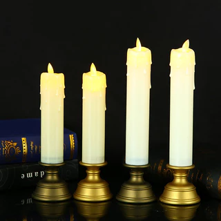 🕯️เทียนจำลอง LED🕯️เทียนอิเล็กทรอนิกส์ เทียนปลอม น้ำตาเทียน ดินเนอร์ใต้แสงเทียน ปาร์ตี้ใต้แสงเทียน