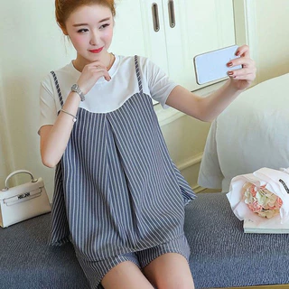 ชุดคุณแม่ตั้งครรภ์ใหม่ล่าสุด ชุดสองชิ้นสบาย
