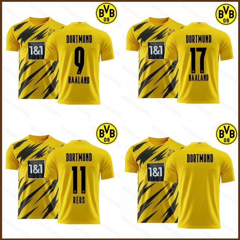 Sqd 2020-2021 Borussia Dortmund Home Football Jersey Sancho Haaland Reus TShirt Tops Soccer Jersey P