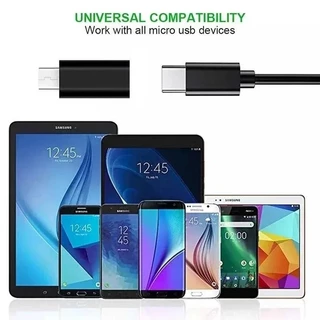 ตัวแปลง Micro USB ตัวผู้เป็นตัวเมีย Type C - ขั้วต่ออะแดปเตอร์ Android - สําหรับ Samsung Huawei - แท็บเล็ตโทรศัพท์ USB Type C เป็น Micro USB - แปลงการถ่ายโอนข้อมูลการชาร์จโทรศัพท์