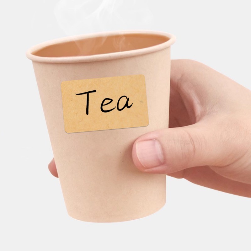 800ชิ้น/ม้วนทนทานกระดาษคราฟท์ฉลากสติกเกอร์สําหรับกล่องของขวัญบรรจุ-ว่างเปล่าที่เขียนด้วยลายมือชื่อฉลาก-การจัดเก็บอาหารสามารถหมวดหมู่แท็ก - รูปที่ 5