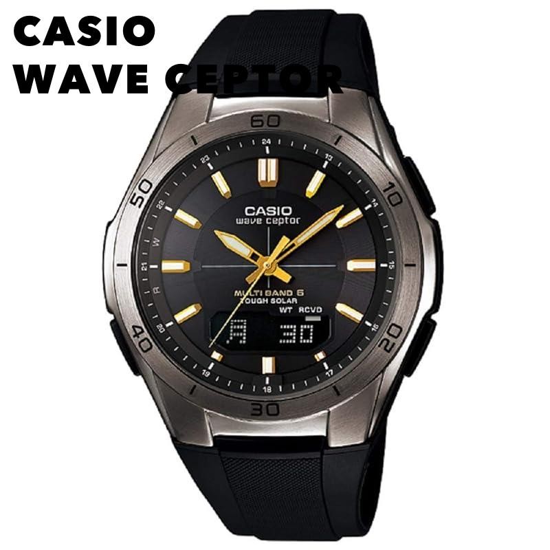 【CASIO WAVE CEPTOR】Casio] Wave Ceptor Wave Ceptor [Genuine Japan] Radio Wave Solar WVA-M640-1AJF Men