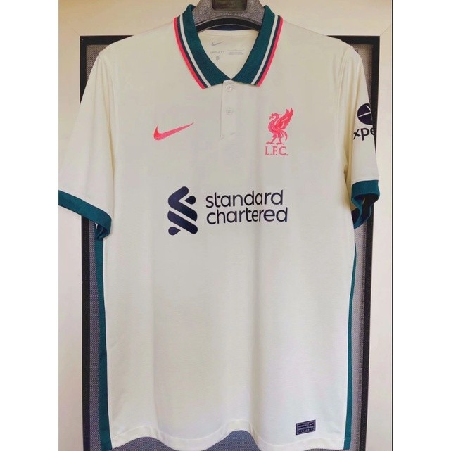 เสื้อฟุตบอล Liverpool Away เสื้อฟุตบอลบุรุษขนาด2021-22 S-3XL