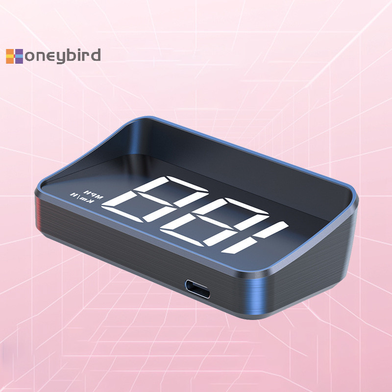 Honeybird รถ Speedometer HUD GPS Up จอแสดงผล Digital Speed Meter กระจกโปรเจคเตอร์สําหรับยานพาหนะรถบรรทุก Auto Electronics อุปกรณ์เสริม