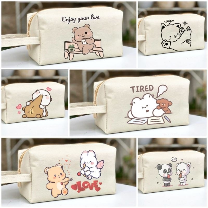 WRSR27 กล่องดินสอ Mini School น่ารัก 8X10 / กล่องดินสออเนกประสงค์ / Mini Make Up Bag ps4