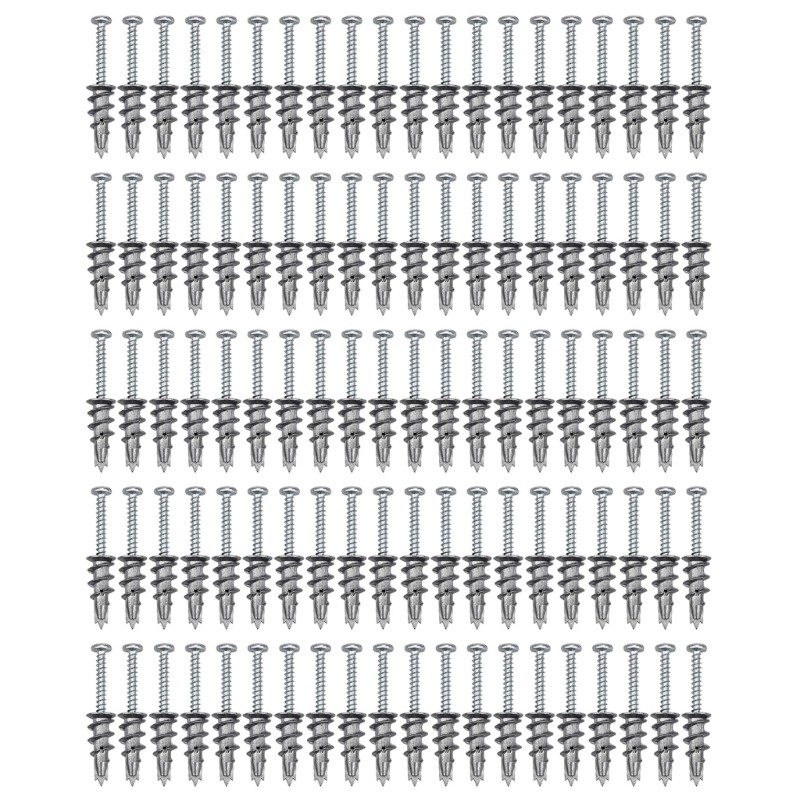 Cc Metal Drywall Anchors สกรูชุดอเนกประสงค์ Drywall สกรู Anchors Hollow Wall Anchors ชุดสําหรับอุปกร