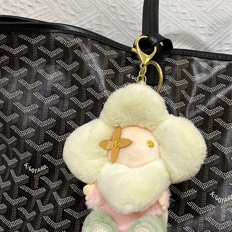 Evertoner น่ารักดอกทานตะวัน Plush Key Chain กระเป๋าจี้พวงกุญแจกระเป๋าเป้สะพายหลังตกแต่งกระเป๋าอุปกรณ์เสริม ราคา ถูกที่สุด ดีลบีเคเค แกลเลอรีภาพที่ 4