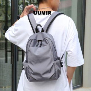 กระเป๋าเป้สะพายหลังผู้ชายมินิ,น้ําหนักเบาสีทึบขนาดเล็กไหล่กร…