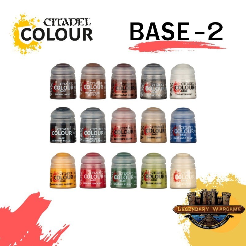 [พร้อมส่ง] Citadel Colour : BASE : LINK 2 สีอะคริลิคสำหรับทาโมเดล (12ML)