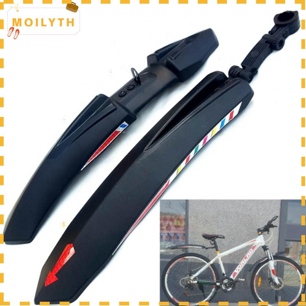 Moilyth บังโคลนจักรยาน, Splash Guard 2 ชิ้น บังโคลนจักรยาน, สติ๊กเกอร์สะท้อนแสงคุณภาพสูงปรับจักรยาน Splash Guard จักรยานเสือภูเขา ราคา ถูกที่สุด ดีลบีเคเค