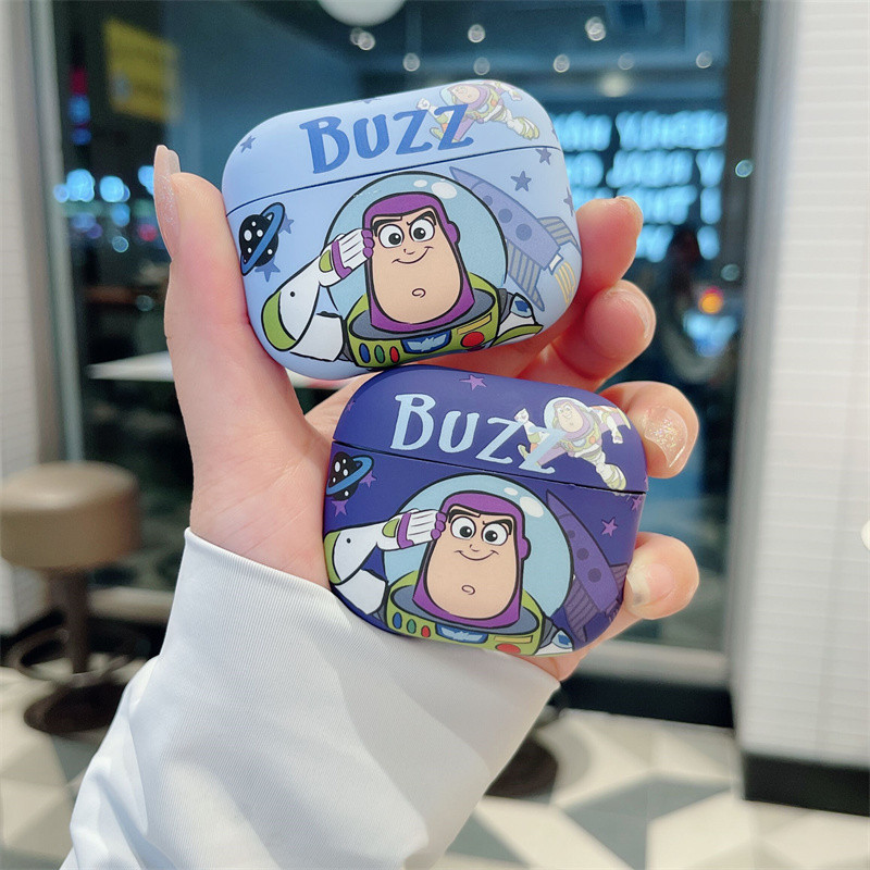 (Pro3 2025) เคส Buzz Lightyear น่ารักสําหรับ AirPods4(2024)1/2/3/Pro/Pro2/Pro3 Frosting Full Protection Case