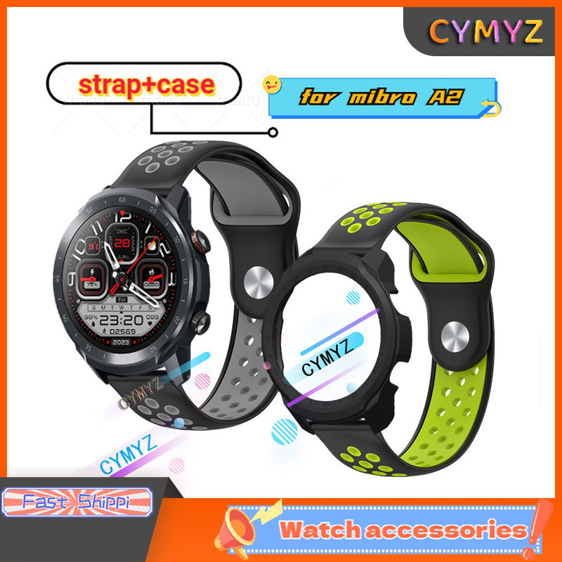 Mibro watch A2 strap สายซิลิโคนสําหรับ mibro A2 strap สายรัดข้อมือกีฬา mibro watch A2 case ป้องกันหน้าจอ