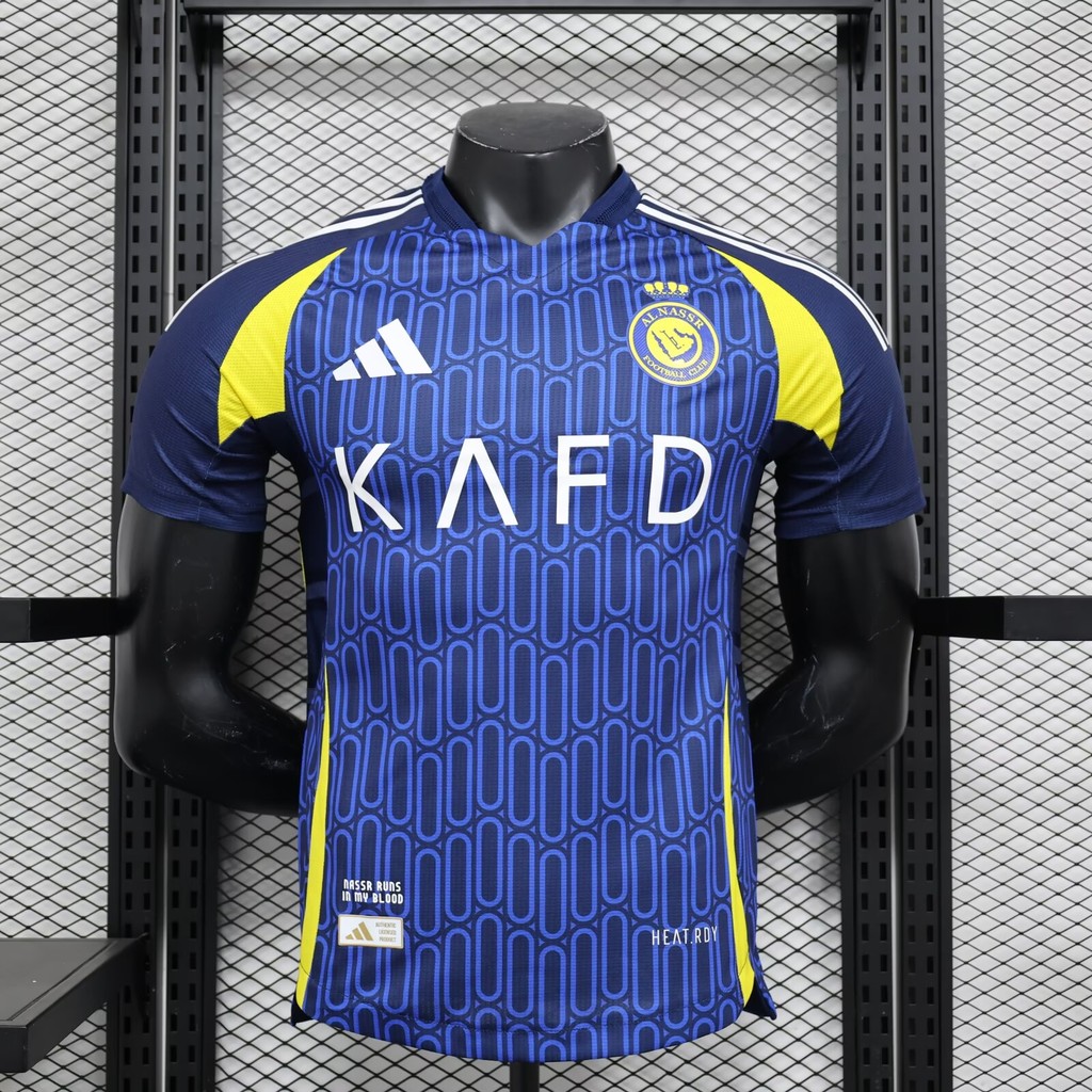 [player Version] 2425 Al-Nassr FC away เสื้อฝึกซ้อมฟุตบอล เสื้อยืดนักเตะ AAA+เสื้อเชิ้ตแขนสั้น