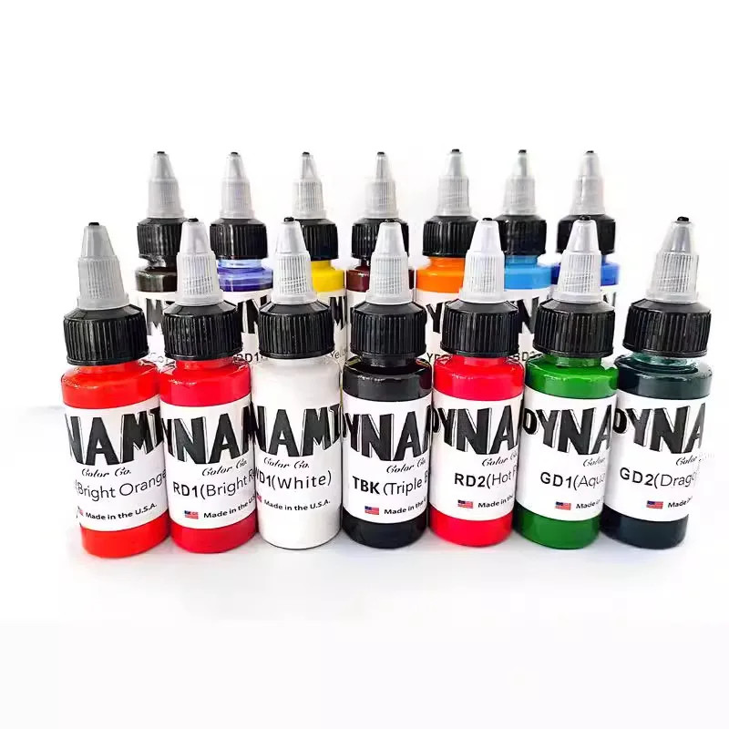 14 สี Professional Tattoo หมึกสําหรับ Body Art พืชธรรมชาติ Micro Pigment หมึกสักถาวรสําหรับ Body Art สี