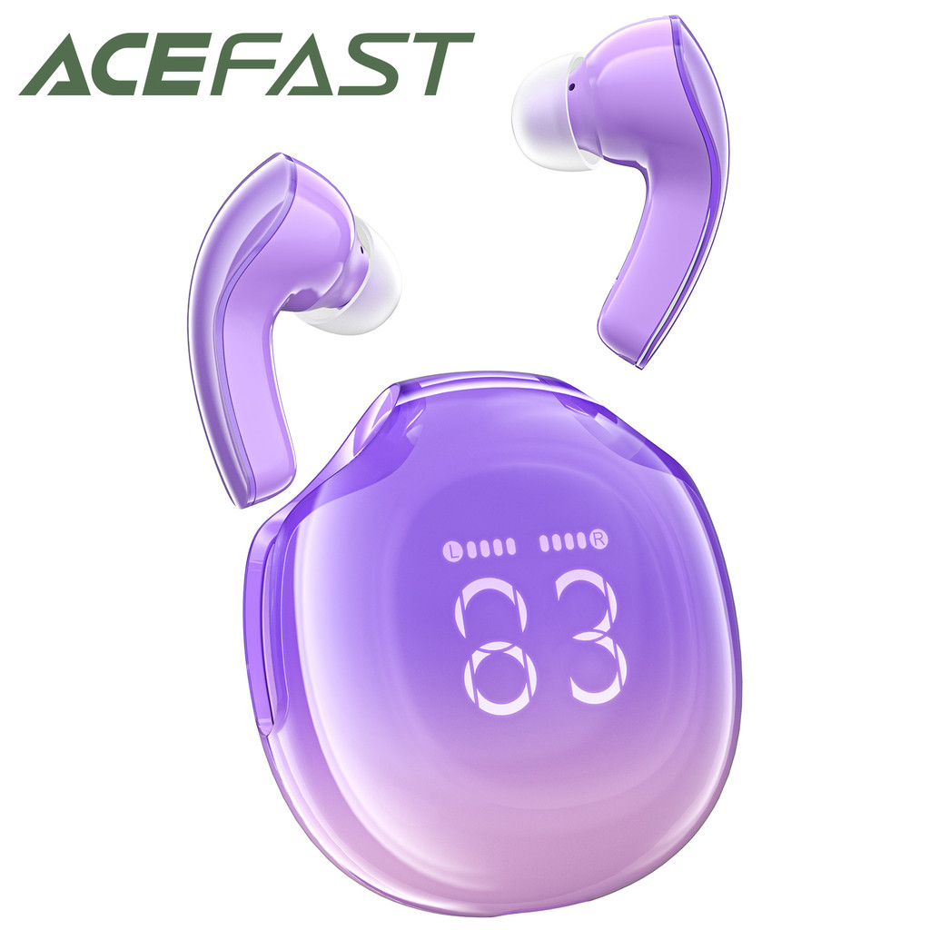 Acefast T9 TWS หูฟังไร้สายบลูทูธ 5.3 หูฟังกีฬาชุดหูฟังไฮไฟ AI โทรเสียงรบกวนหูฟังเบสสําหรับ iphone 15 14