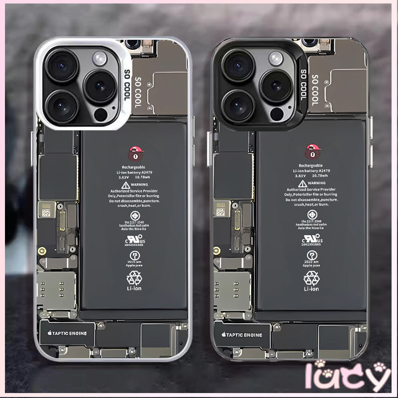 Lucy ไทยส่ง เคสโทรศัพท์มือถือนิ่ม วงจรถอดประกอบอินเทรนด ์ เหมาะสําหรับ IPhone XR 15 13 11 14 12 Pro Max 7 Plus XS Max X