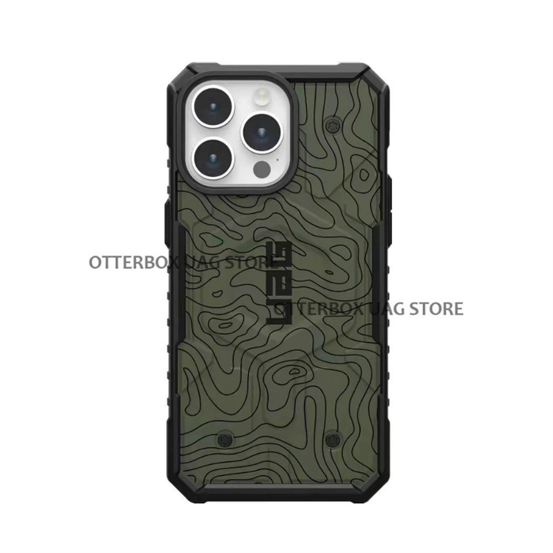 Uag IPhone 16 Pro Max / 16 Pro / 16 Plus / 16 Case 15 14 13 12 Cover Pathfinder Camouflage Light ทนทาน Anti-fall เคสโทรศัพท์แม่เหล็ก - รูปที่ 5