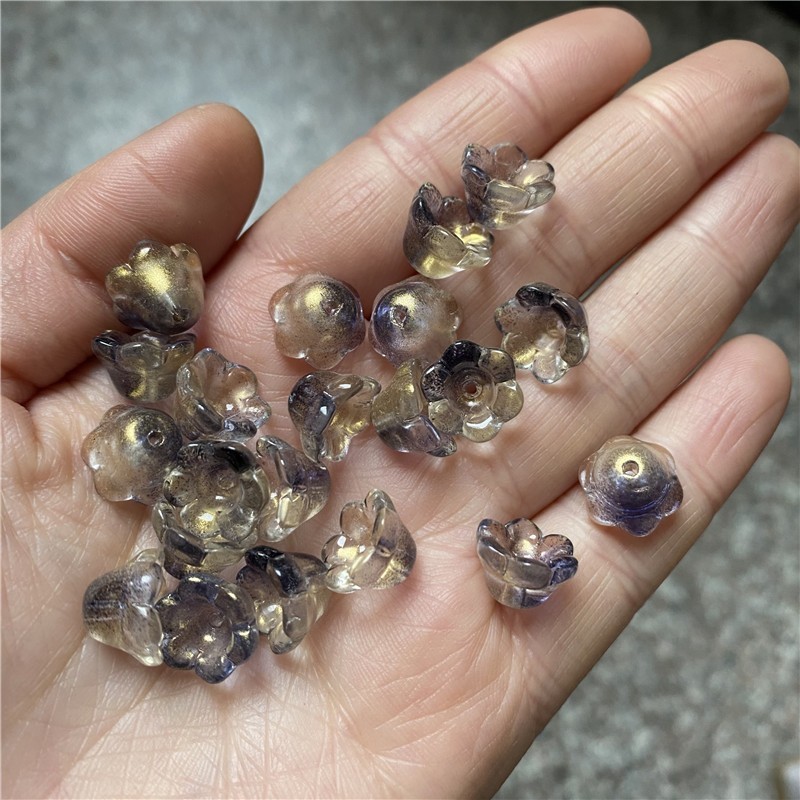 50pcs แก้วสีกล้วยไม้ดอกตูม DIY ปิ่นปักผมโบราณจี้จี้เครื่องประดับขายส่ง ราคา ถูกที่สุด ดีลบีเคเค แกลเลอรีภาพที่ 8