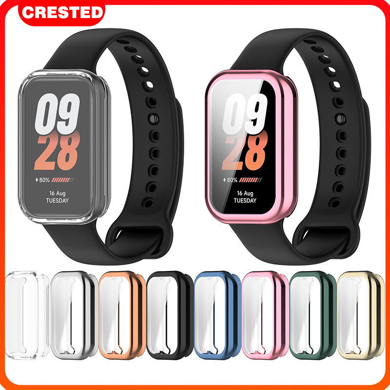 กรณี TPU สำหรับ Mi Band 8 Active Xiaomi Smart Band 8 Active ฝาครอบป้องกันหน้าจอ Smartwatch Redmi Band 2