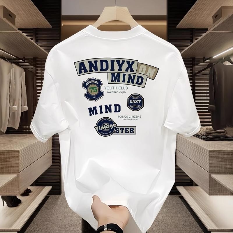 เสื้อยืดแขนสั้นผ้าฝ้ายแท้ เฮฟวี่เวท คอลเลคชั่นฤดูร้อน แบรนด์อินเทรนด์ ตอบสนองจินตนาการของคุณทั้งหมด