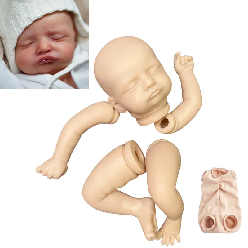 19 Inches Vinyl Reborn Doll Kit Hand Made Baby Kit Rosalie Reborn Supply DIY Doll Kit Toy Doll Parts